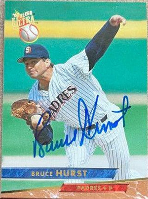 Bruce Hurst Signed 1993 Fleer Ultra Baseball Card - San Diego Padres - PastPros