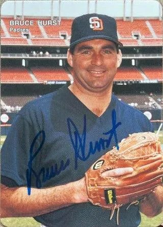 Bruce Hurst Signed 1993 Mother's Cookies Baseball Card - San Diego Padres