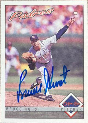 Bruce Hurst Signed 1993 O-Pee-Chee Baseball Card - San Diego Padres - PastPros