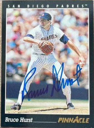 Bruce Hurst Signed 1993 Pinnacle Baseball Card - San Diego Padres