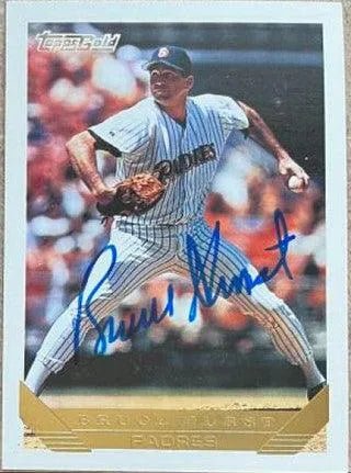 Bruce Hurst Signed 1993 Topps Gold Baseball Card - San Diego Padres