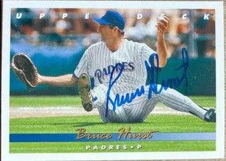 Bruce Hurst Signed 1993 Upper Deck Baseball Card - San Diego Padres