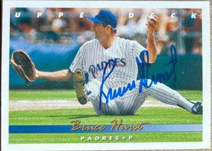 Bruce Hurst Signed 1993 Upper Deck Baseball Card - San Diego Padres - PastPros