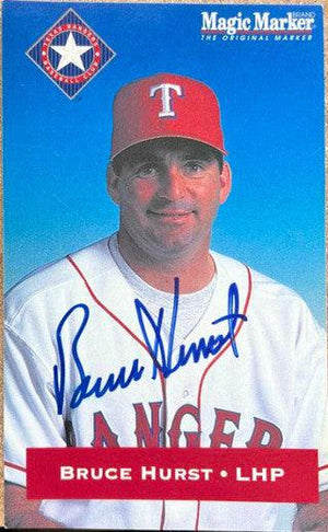 Bruce Hurst Signed 1994 Magic Marker Baseball Card - Texas Rangers - PastPros