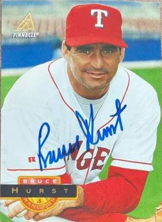 Bruce Hurst Signed 1994 Pinnacle Baseball Card - Texas Rangers