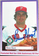 Bruce Hurst Signed 1997 Pawtucket Red Sox 25th Anniversary Baseball Card