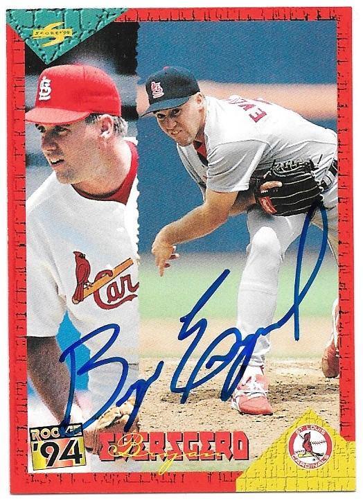 Bryan Eversgerd Signed 1994 Score Rookie & Traded Baseball Card - St Louis Cardinals - PastPros