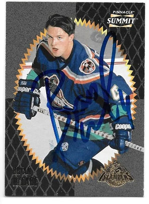 Bryan McCabe Signed 1996-97 Pinnacle Summit Hockey Card - New York Islanders