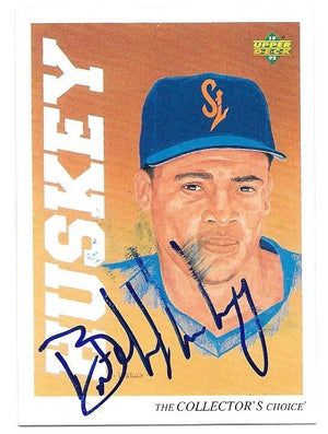 Butch Huskey Signed 1992 Upper Deck Minors Baseball Card - New York Mets - PastPros