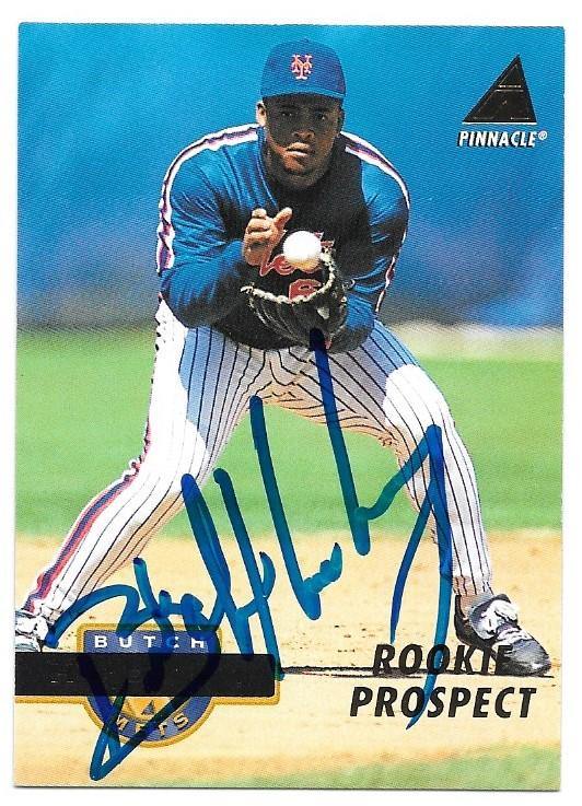 Butch Huskey Signed 1994 Pinnacle Baseball Card - New York Mets - PastPros