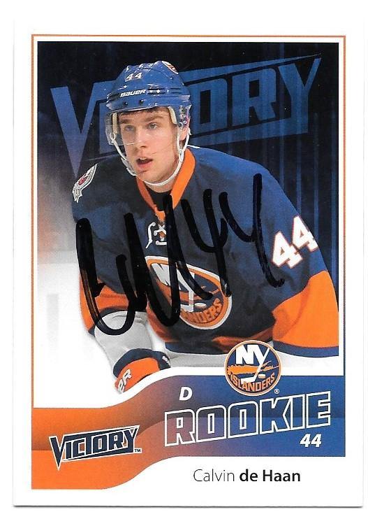 Calvin de Haan Signed 2011-12 Victory Hockey Card - New York Islanders - PastPros