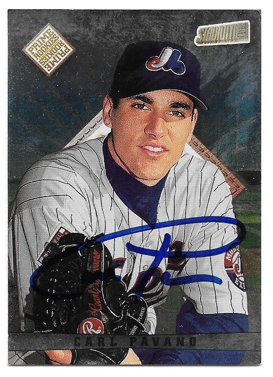 Carl Pavano Signed 1998 Stadium Club Baseball Card - Montreal Expos - PastPros