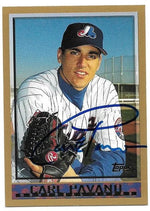 Carl Pavano Signed 1998 Topps Baseball Card - Montreal Expos
