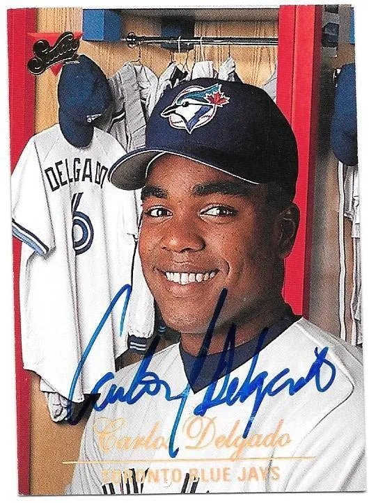 Carlos Delgado Signed 1994 Studio Baseball Card - Toronto Blue Jays