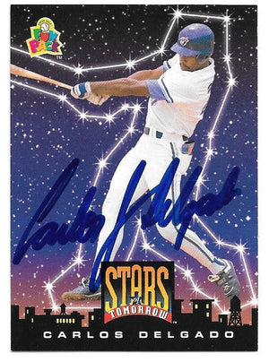 Carlos Delgado Signed 1994 Upper Deck Fun Baseball Card - Toronto Blue Jays - PastPros