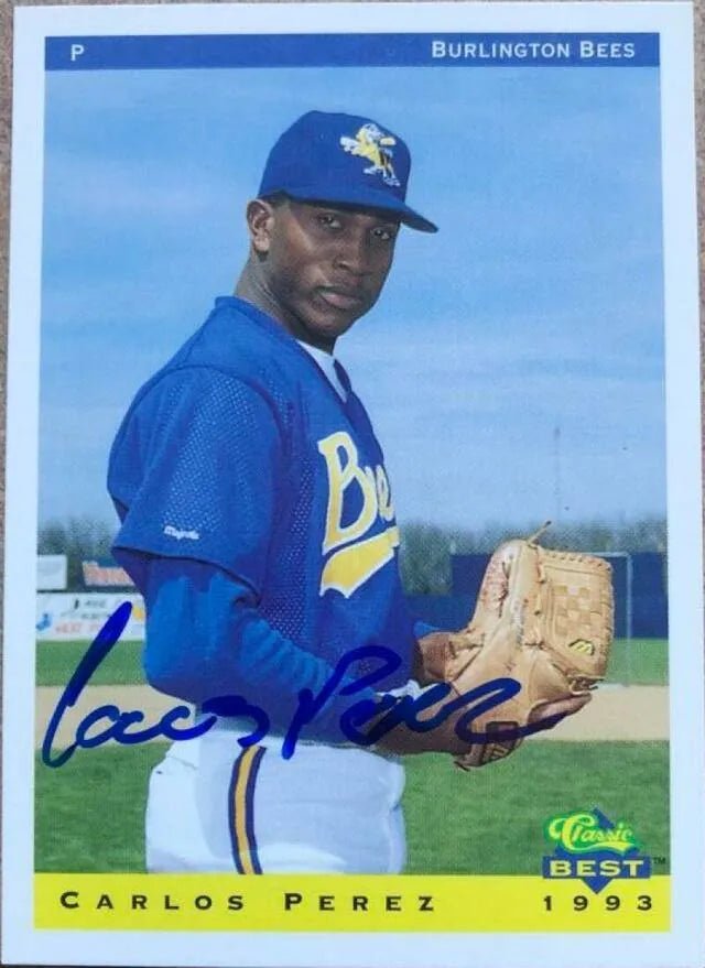 Carlos Perez Signed 1993 Classic Best Baseball Card