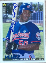 Carlos Perez Signed 1995 Collector's Choice Baseball Card - Montreal Expos - PastPros