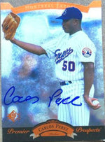 Carlos Perez Signed 1995 SP Baseball Card - Montreal Expos - PastPros