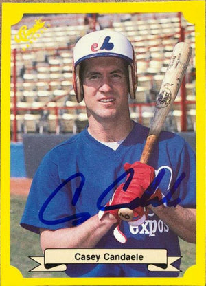 Casey Candaele Signed 1987 Classic Update Baseball Card - Montreal Expos - PastPros