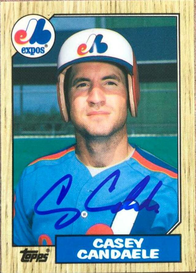 Casey Candaele Signed 1987 Topps Traded Tiffany Baseball Card - Montreal Expos - PastPros