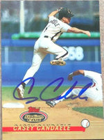 Casey Candaele Signed 1993 Stadium Club Baseball Card - Houston Astros - PastPros