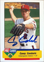 Casey Candaele Signed 1994 Fleer Pro Cards Baseball Card - Indianapolis Indians