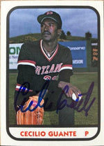 Cecilio Guante Signed 1981 TCMA Baseball Card - Portland Beavers - PastPros