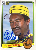 Cecilio Guante Signed 1983 Donruss Baseball Card - Pittsburgh Pirates