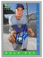 Chad Fox Signed 1993 Classic Best Baseball Card