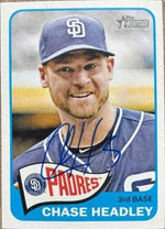 Chase Headley Signed 2014 Topps Heritage Baseball Card - San Diego Padres