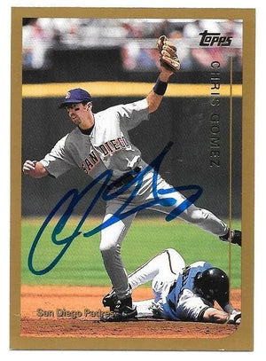 Chris Gomez Signed 1999 Topps Baseball Card - San Diego Padres