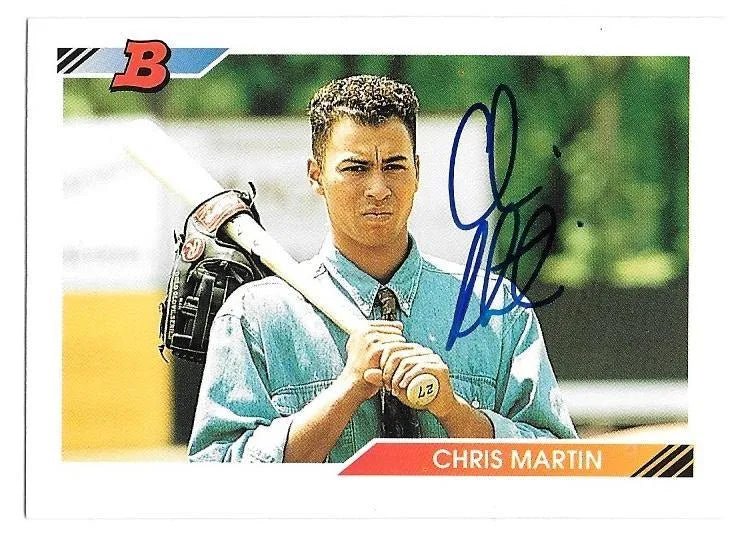 Chris Martin Signed 1992 Bowman Baseball Card - Montreal Expos