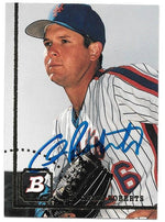 Chris Roberts Signed 1994 Bowman Baseball Card - New York Mets - PastPros