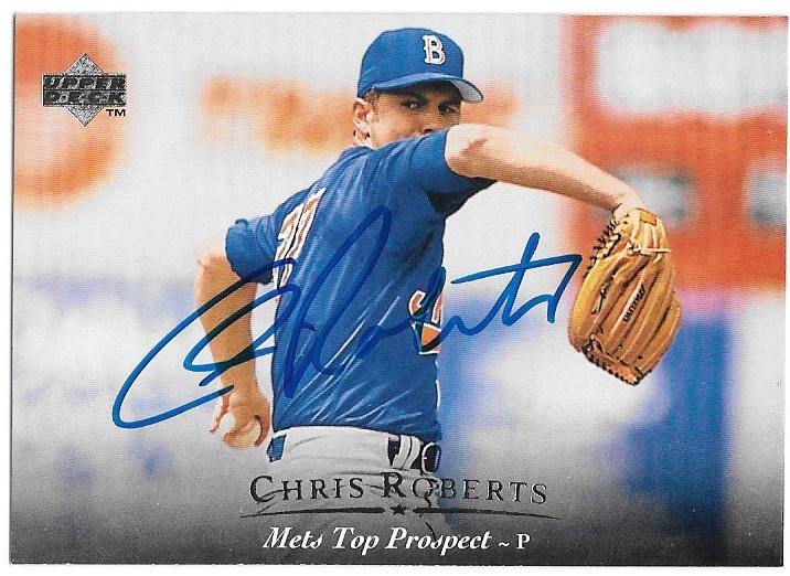 Chris Roberts Signed 1995 Upper Deck Minors Baseball Card - New York Mets - PastPros
