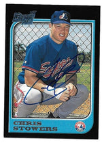Chris Stowers Signed 1997 Bowman Baseball Card - Montreal Expos - PastPros