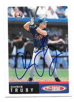 Chris Truby Signed 2002 Topps Total Baseball Card - Montreal Expos