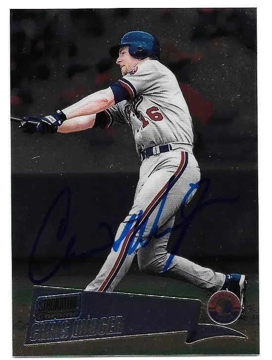 Chris Widger Signed 2000 Topps Stadium Club Chrome Baseball Card - Montreal Expos
