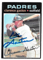 Cito Gaston Signed 1971 Topps Baseball Card - San Diego Padres