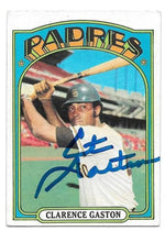 Cito Gaston Signed 1972 Topps Baseball Card - San Diego Padres