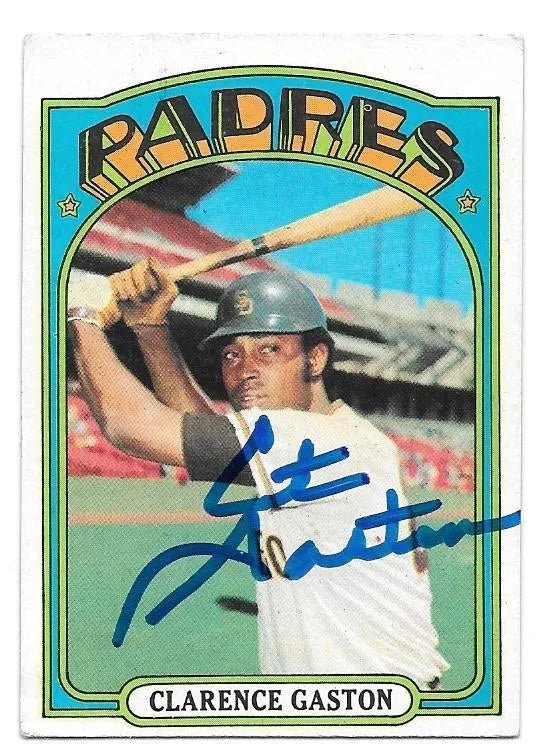 Cito Gaston Signed 1972 Topps Baseball Card - San Diego Padres