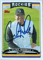 Clint Hurdle Signed 2006 Topps Baseball Card - Colorado Rockies