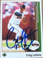 Craig Lefferts Signed 1989 Upper Deck Baseball Card - San Francisco Giants - PastPros