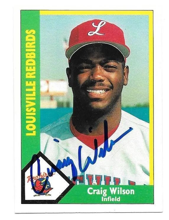 Craig Wilson Signed 1990 CMC Baseball Card