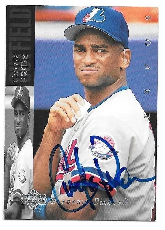 Curtis Price Signed 1994 Upper Deck Electric Diamond Baseball Card - Montreal Expos