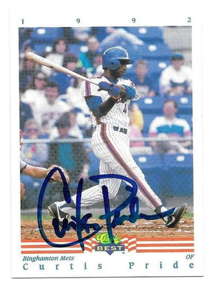 Curtis Pride Signed 1992 Classic Best Baseball Card
