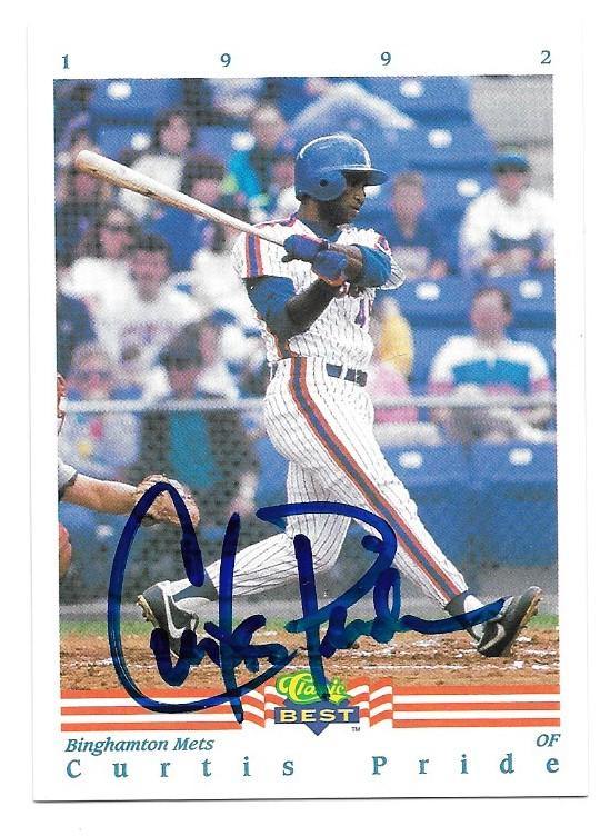 Curtis Pride Signed 1992 Classic Best Baseball Card - PastPros