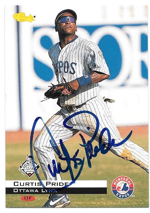 Curtis Pride Signed 1994 Classic Baseball Card - Ottawa Lynx - PastPros