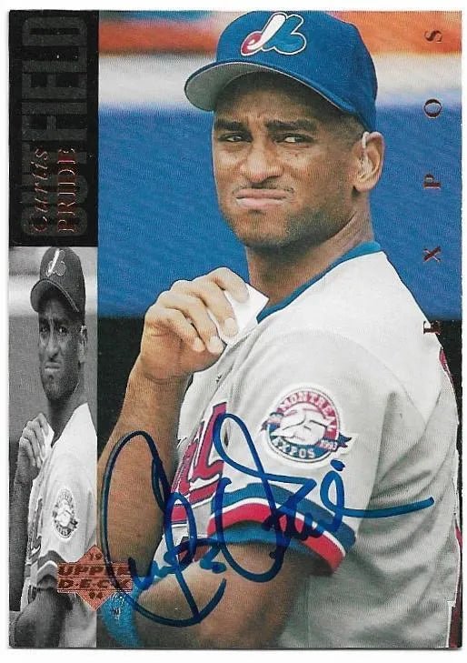 Curtis Pride Signed 1994 Upper Deck Baseball Card -  Montreal Expos
