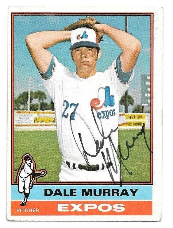 Dale Murray Signed 1976 O-Pee-Chee Baseball Card - Montreal Expos