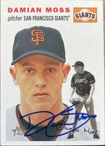Damian Moss Signed 2003 Topps Heritage Baseball Card - San Francisco Giants